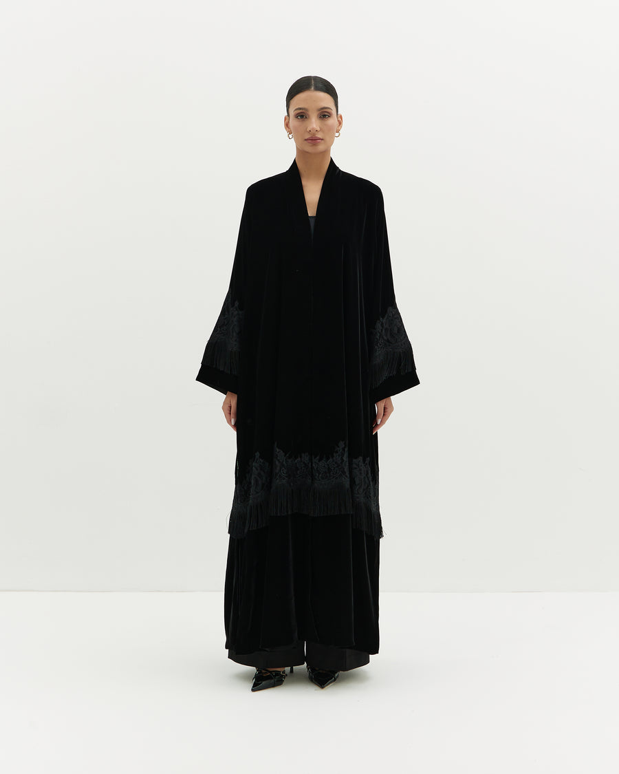 Laced Fringe - Velvet