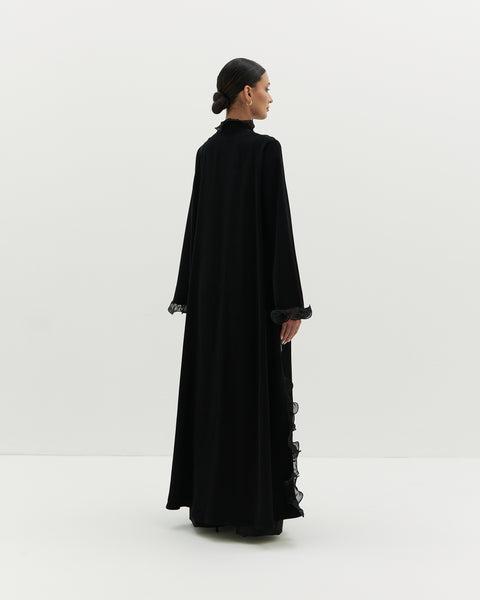 Midnight Ruffles - Crepe