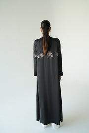 Beige Floral Silk