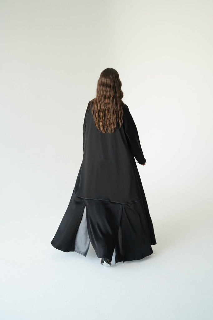 Black and Gray Silk