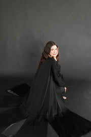 Black and Gray Silk