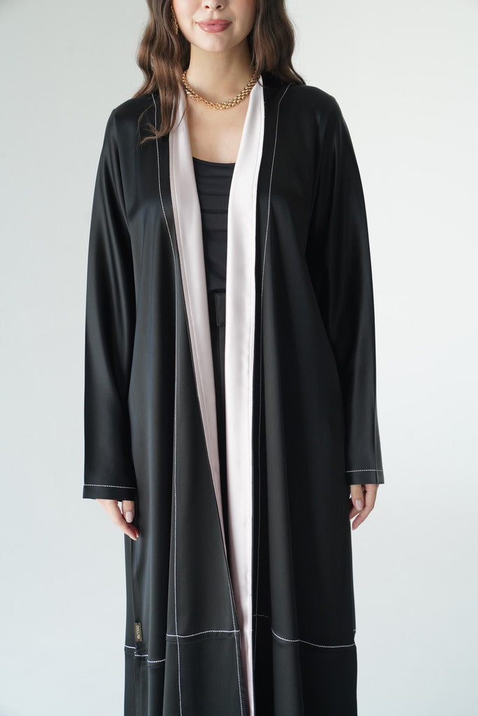 Black and Pink Silk
