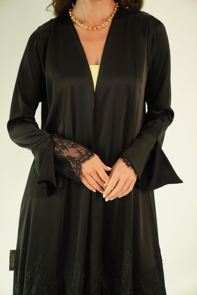 Black Dentail Silk