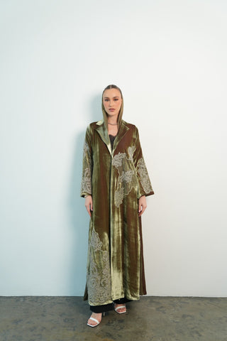 11 - olive green velvet