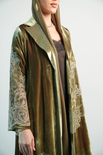 11 - olive green velvet