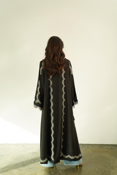 Black - Beige Printed Dentail