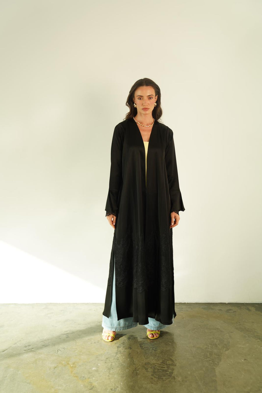 Black Dentail Silk