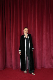 17 - black & baby pink velvet