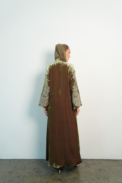 11 - olive green velvet