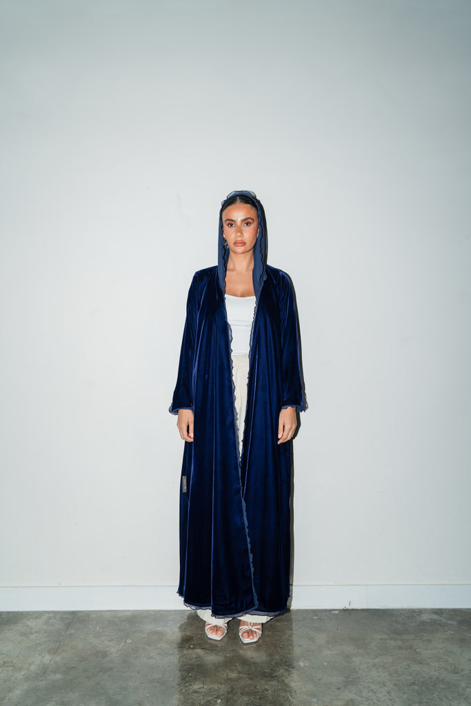 Blue Ruffles - Velvet